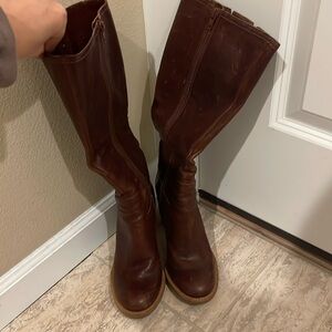 Gianni Bini vintage tall boots, brown, size 6.5, used